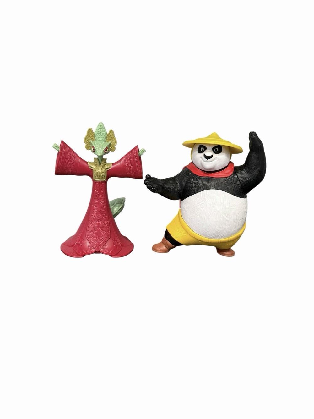 Kung Fu Panda 4 Po Warrior Panda & The Chameleon Burger King Figures